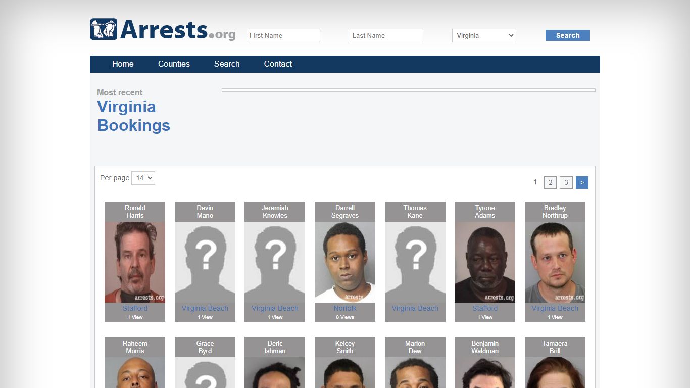 Virginia Arrests and Inmate Search